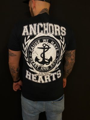 Anchors & Hearts | Anchors & Hearts T-Shirt - black - Image 2